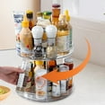 thumbnail image 1 of Rack Storage Organizer Multifunctional Rotating Fruit Tray and Holder Turntable for Kitchen and Bathroom, 1 of 3