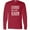 Red, variant on Inktastic RAISED in a BARN in White Long Sleeve T-Shirt