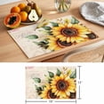 thumbnail image 6 of Pastoral Sunflower Placemats Set of 8, Country Floral Retro Letter Background Non-Slip Place Mats Washable Table Mats for Kitchen Dining Table Decorations Indoor/Outdoor, 6 of 9