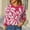 Hot Pink, variant on absuyy Knit Sweaters for Women Fluffy Fall Winter Pullover Sweaters 2025 Long Sleeve Crew Neck Dressy Tops