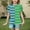 Green#2, variant on Fesfesfes Printed Fashion Blouse for Girls Round Neck Short Sleeve Casual Top Summer Spring Childrens Wear Daily School Birthday Party Outfit Soft Comfortable Play Blouse(Green#3,8-9 Years)