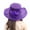 Purple, variant on FUNUONY Women's Organza Church Kentucky Derby Fascinator Bridal Tea Party Wedding Hat Derby Hats for Women Cloche Bowler Hat Cocktail Party Wedding Sun Hat Uv Protection Packable Wide Brim Hats Women'