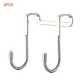 thumbnail image 1 of OUSITAID 2 Pieces Coat Hanger 304 Stainless Steel Door Back Hook S Shape Kitchen Bathroom Towel Storage Hanger, 1 of 9