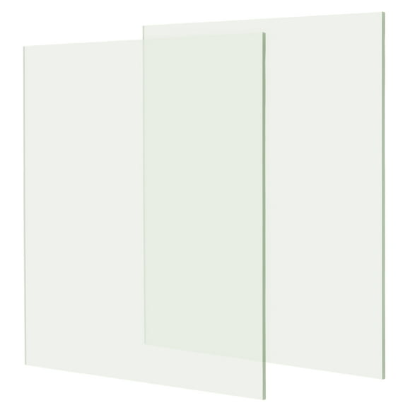 2 Pcs Transparent Acrylic Sheets 1/8" Thick Plastic Sheets 8x8 Inch, Transparent