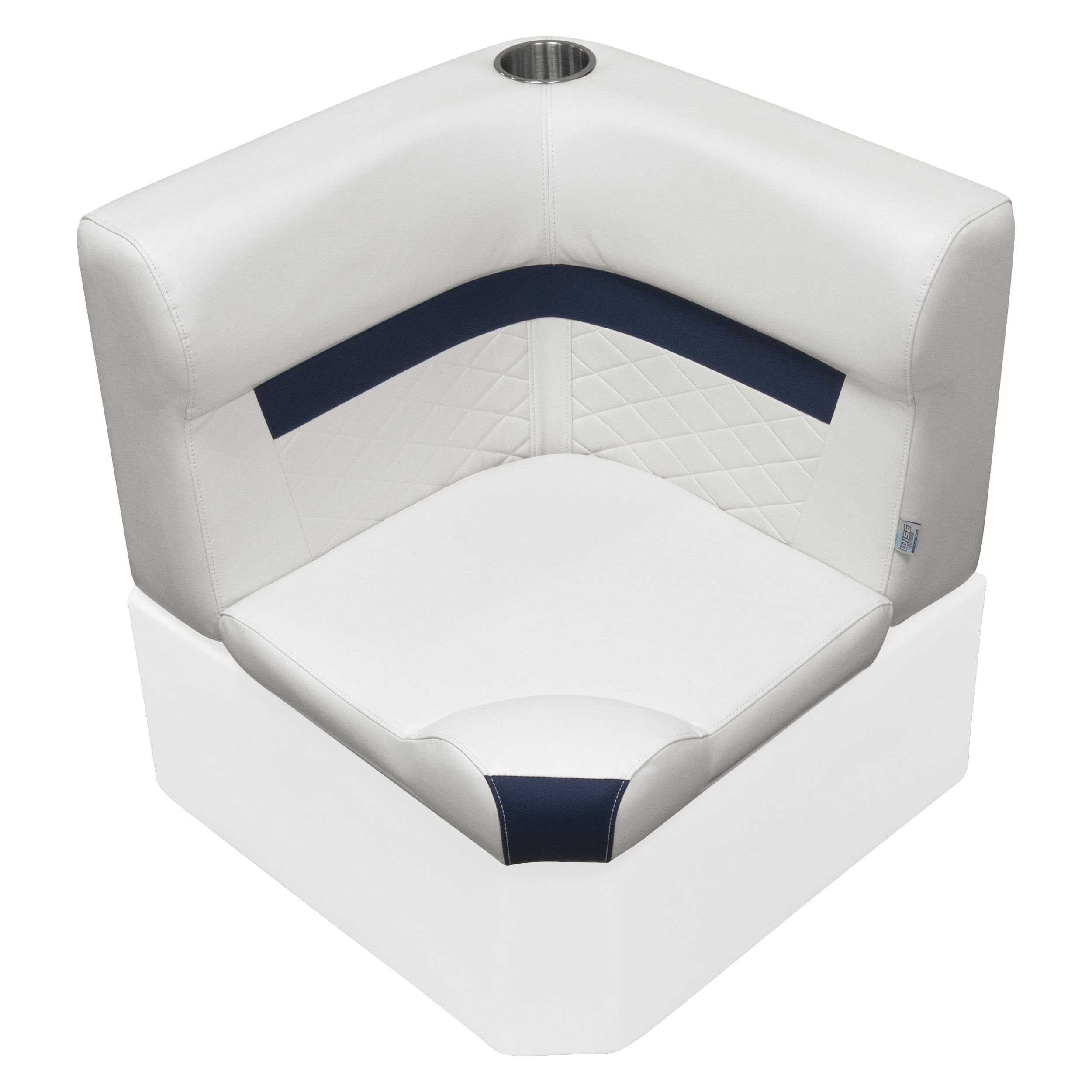 □SEA□ Wise 8WD707P-1-924 Deluxe Series Lounge Boat Seat, White-Navy