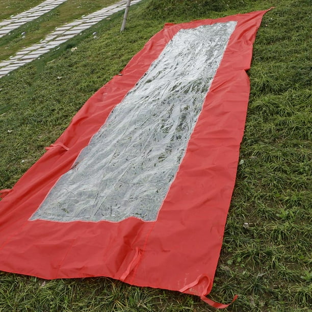 Pared lateral Cola Pared lateral para carpa impermeable refugio de protección solar Rojo B 190x570cm