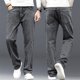 thumbnail image 3 of Pantalones vaqueros para hombre con estilo, clásicos, retro, holgados, de verano, rectos, azules claros, ajustados, con corte de bota cónico, pantalones vaqueros para hombre, 3 of 5