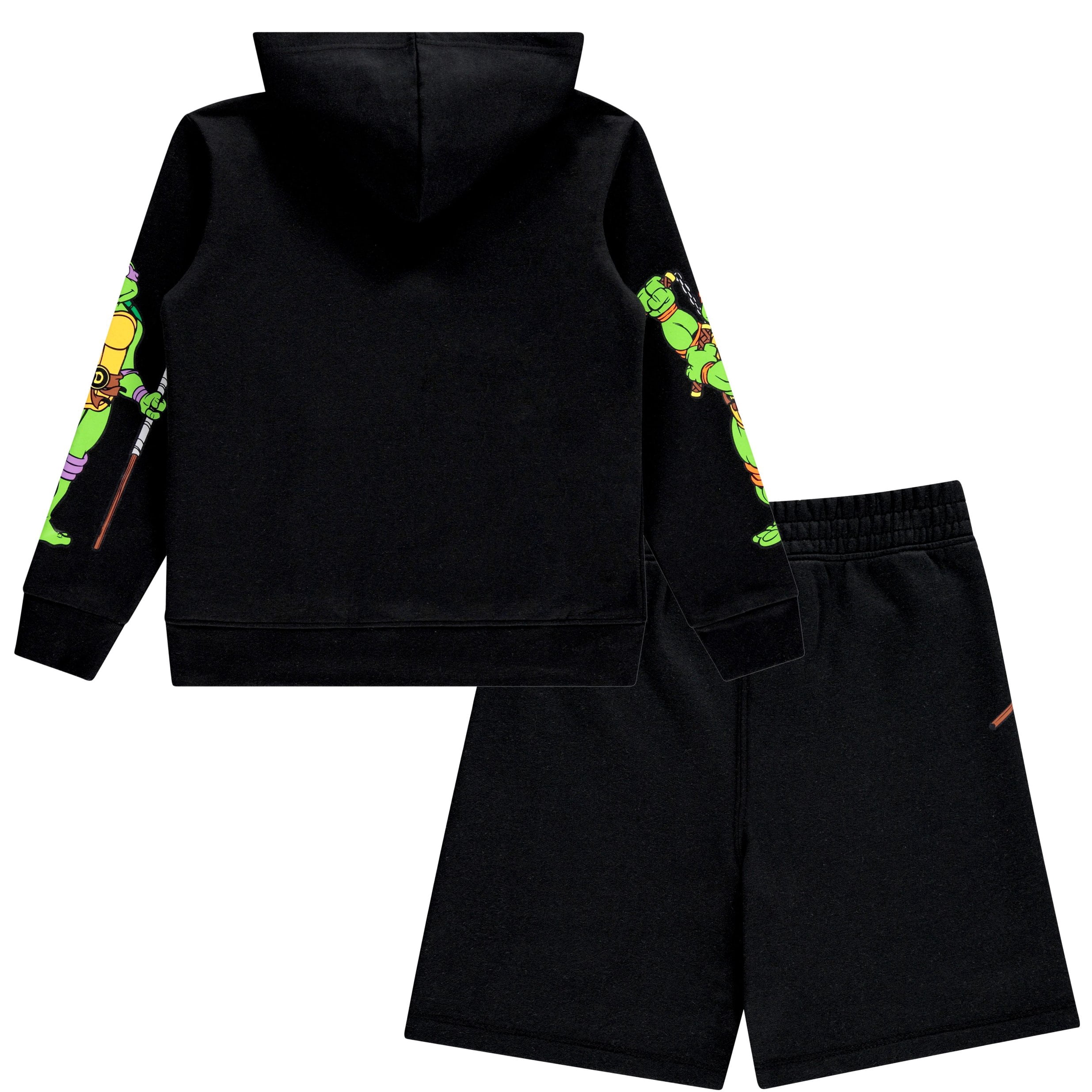 Teenage Mutant Ninja Turtles Boys Hoodie and Shorts Clothing Set- Little and Big Boys Sizes 4-20