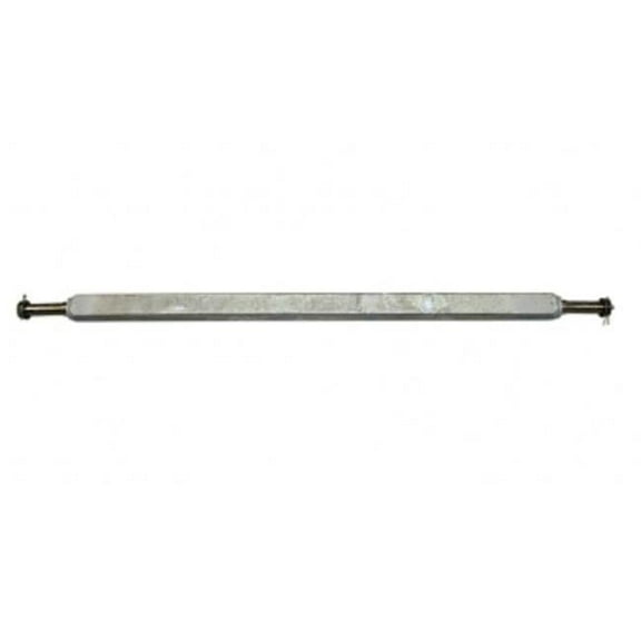 61 in. 2000 lbs Square Galvanized Trailer Axle Assembly
