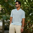 thumbnail image 2 of Duo-Striped Relaxed Polo T-Shirt, 2 of 8