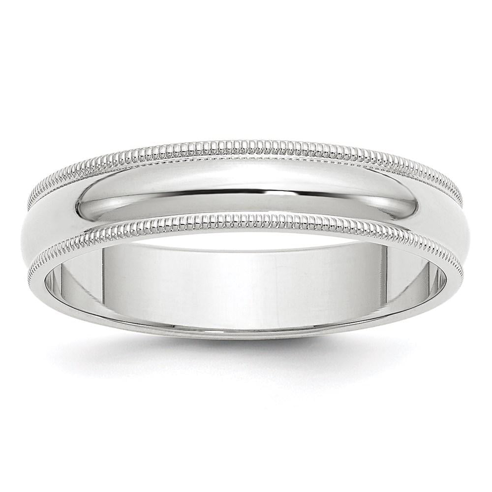 Super Jeweler Men Accessories Jewelry Rings 2.6 g 5MM Milgrain Ladies & Mens Wedding Band 