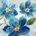 thumbnail image 3 of Nan 12x12 Black Modern Framed Museum Art Print Titled - Flowering Blues I, 3 of 5