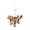 Mascot 1, variant on 2pcs Cute Cartoon Animal Keychains Set, Soft Rubber Key Rings for Backpack, Keys, and Bags – Fun Sports Mascot Souvenirs for Fans
