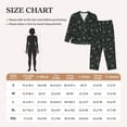 thumbnail image 4 of Fuzoiu Golden line fox Print Women's Long-Sleeved Pajama,Lounge Button Down Nightwear,Womens Notch Collar Pajama Set-XX-Large, 4 of 7