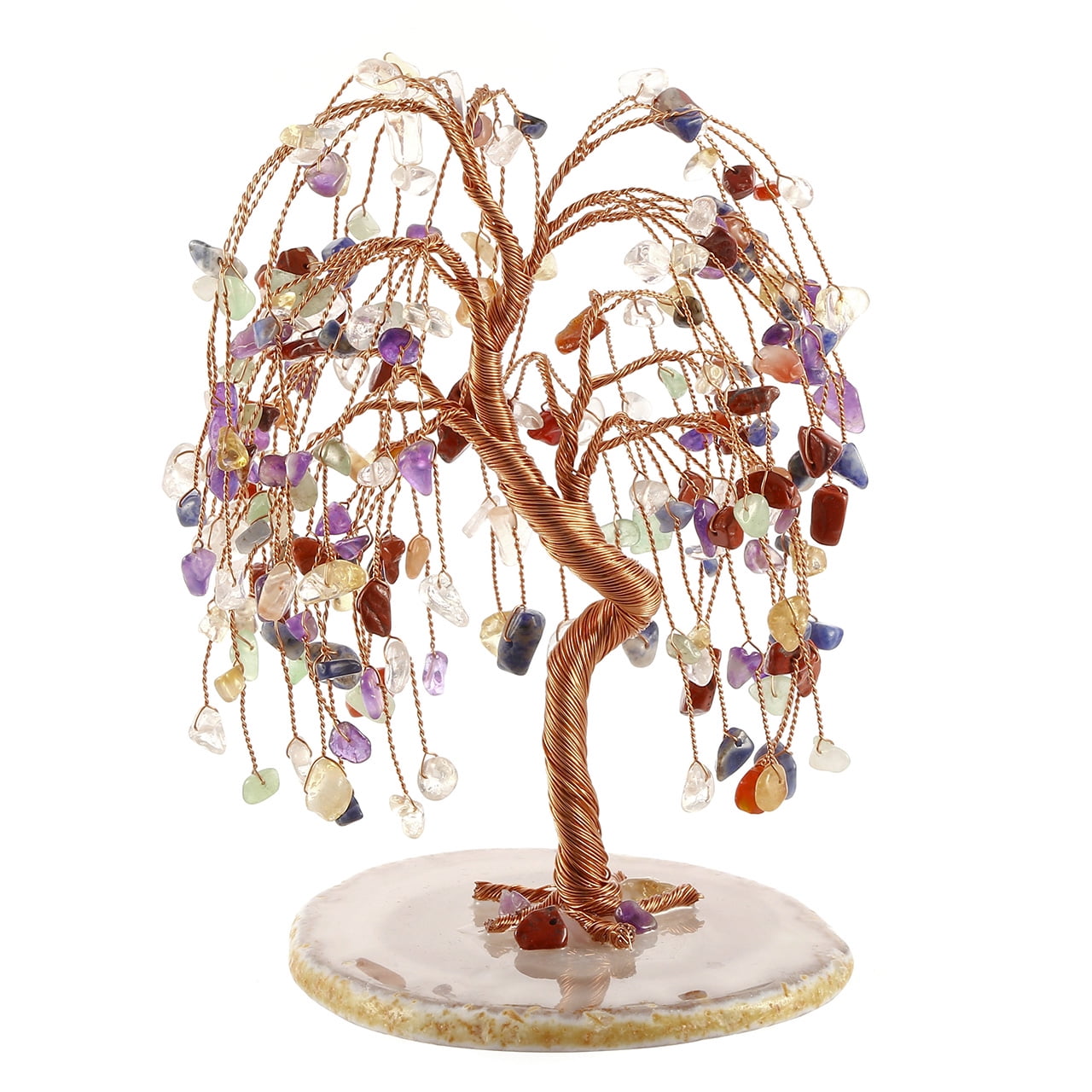 Crystal Tree of Life Gemstone Tree Wire Wrapped Tree  Housewarming Gift Seven Chakra Stone