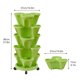 thumbnail image 5 of Jardinera Vertical Apilable, Maceta Tridimensional De 3 Pétalos, Maceta De Fresa Apilada, Maceta Para Plantar Verduras, Verde, 5 of 8