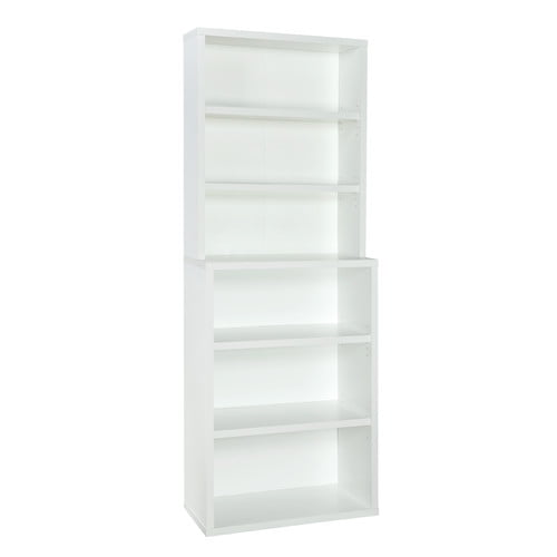 Closetmaid Decorative 6 Shelf Standard, 6 Foot Bookcase With Doors
