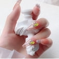 thumbnail image 3 of 15 piezas de uñas grandes de aleación de plata 3D, selección multicolor, marco de metal para uñas, imitación de piedras preciosas grandes, gemas de cristal, arte de uñas con diamantes, 3 of 5