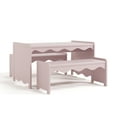 thumbnail image 3 of Art of Nursery by Storkcraft Casablanca Deluxe Montessori Indoor Children's Table and Bench Set, Blush, 3 of 15