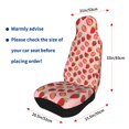 thumbnail image 4 of Sigee Strawberries for Universal Car Seat Covers, Premium Car Seat Protector Set for Cars, SUVs, Trucks, 4 of 7