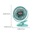 thumbnail image 3 of Desk Clamp Fan, 5-Speed Adjustable, Quiet Operation, USB-Powered, Student Dormitory/Office/Home Use, 360° Rotation, Safe Filter Design, Portable Air Circulator, 3 of 6