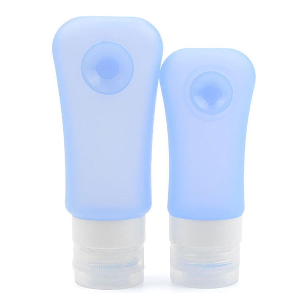 ROMANSENTIAL 5Pcs Travel Toiletry Containers made of Silicone for Moisturizer Dispenser with Leakproof Features