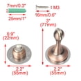 thumbnail image 2 of Uxcell 55 mm Soft Catch Non-noise Magnetic Home Doorstop Protector Stainless Steel 1 Pcs Copper Tone, 2 of 7