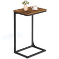 thumbnail image 2 of VASAGLE Table d'Appoint en Forme de C, Table d'Appoint pour Sofa, Canapé avec Cadre en Métal, Petit Plateau TV pour Salon, Chambre, Brun Rustique et Noir ULET353B01, 2 of 7