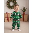 thumbnail image 4 of Qmyliery Newborn Baby Christmas Romper Santa Claus Print Long Sleeve Round Neck Zip Jumpsuit for Boys and Girls, 4 of 9