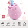 thumbnail image 5 of Clitoris G-Spot Nipple Anal Vibrating Rose Vibrator, Clitoris Vagina G-Spot Nipple Vibrator Automatic Simulation, Anal Prostate Vibration Stimulation Massage Make Couples Fun Happy Adult Gay Sex Toys, 5 of 9