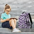 thumbnail image 7 of ALAZA Purple Leopard Backpack Elementary School Bag Bookbag Travel Rucksack, 7 of 7