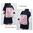 thumbnail image 4 of FORMRS Women's Travel Backpack Purse Anti-Theft Hidden Pockets Casual Shoulder Bag, Pink Halloween, 4 of 7