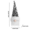 thumbnail image 3 of Fiudx Muñeco Luminoso de Anciano Sin Rostro, Núcleo de Algodón Suave, Colgante Único para Árbol de Navidad, Decoración Navideña Mágica, Accesorio Versátil para Fiestas, Ambiente Cálido, Tamaño 9 X 9, 3 of 7