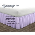 thumbnail image 5 of SGI Bedding 21 Inch Ruffled Bed Skirt | Microfiber Bed Skirt | Fade Resistant, Wrinkle Free, Anti-static, Decorative, Extra Storage Space, Clutter-Free |Twin, Lilac, 5 of 8