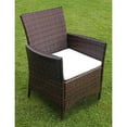 thumbnail image 3 of vidaXL Patio Dining Set Patio Table and Rattan Chair Outdoor Furniture Set, 3 of 6