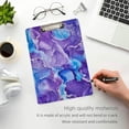 thumbnail image 5 of 12.5"x9" Blue Purple Marble Texture Clipboards, Standard A4 Letter Size Nursing Clipboard with Low Profile Metal Clip Decorative Clip Board for Office Supplies,Silver, 5 of 7