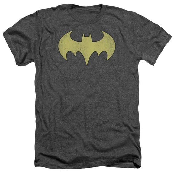 Dc - Batgirl Logo Distressed - Heather Short Sleeve Shirt - XXX-Large