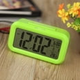 thumbnail image 4 of Repitiendo activado por luz dormitar Sensor de luz de fondo Fecha Temperatura Pantalla verde LED Digital Alarm Clock Abanopi Verde, 4 of 7
