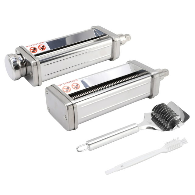 Accessoire de Machine à Pâtes en Acier Inoxydable, Accessoire de Machine à Pâtes Mélangeur sur Socle en Acier Inoxydable Coupe-Nouilles Rouleau de Feuilles de Pâtes Valeur Imbattable