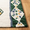 thumbnail image 3 of SAFAVIEH Aspen Byrne Southwestern Wool Area Rug, Green/Ivory, 7' x 7' Square, 3 of 8