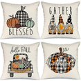 thumbnail image 1 of Fall Pillow Covers Set Of 4 Throw Pillows Autumn Cushion Cases, 1 of 5