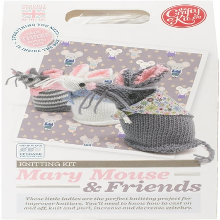 Crafty Kit Co Knitting Kit Mary Mouse