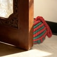 thumbnail image 4 of Circular Rope Door Stopper for Home Bar Decor Cotton Linen Material 5.51 in Diameter 1.3 kg Weight with Hanging Rope, 4 of 6