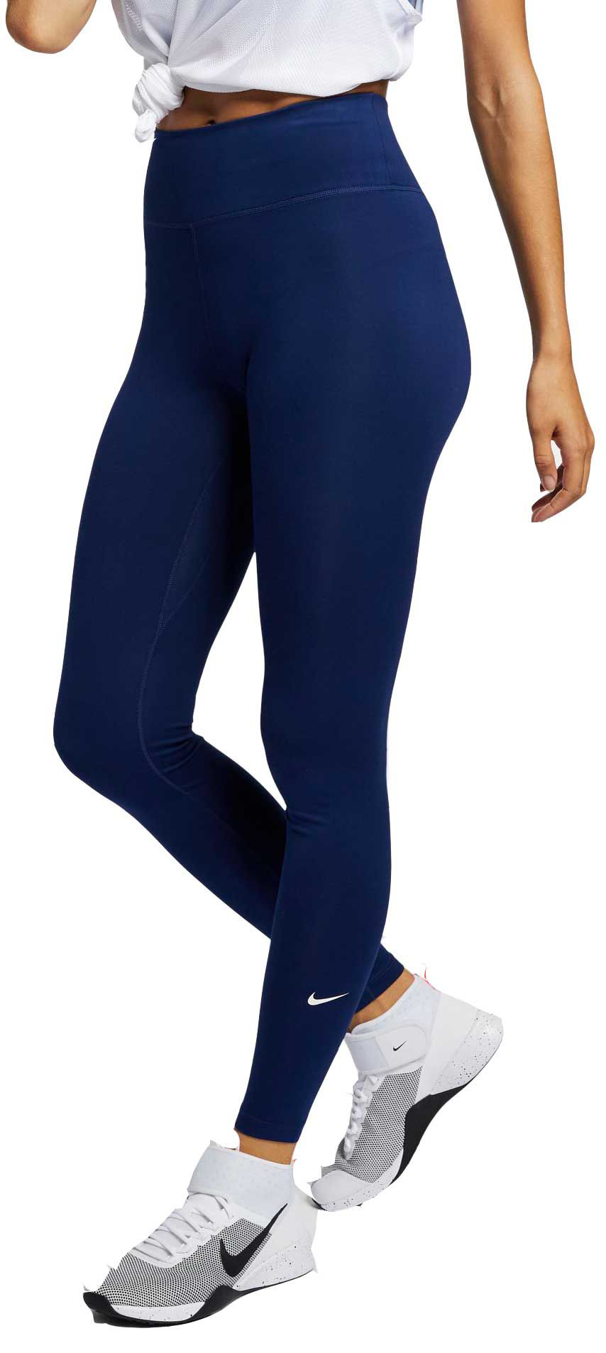 nike one blue leggings