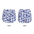 thumbnail image 3 of Rateoe Blue Vases Printed 2 in 1 Women's Workout Shorts for Athletic Gym Running Shorts with Phone Pockets-Medium, 3 of 7
