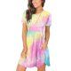 thumbnail image 2 of Vestido de bolsillo estampado de manga corta con cuello redondo de moda para mujer Pompotops  ghjkhdj10263, 2 of 6