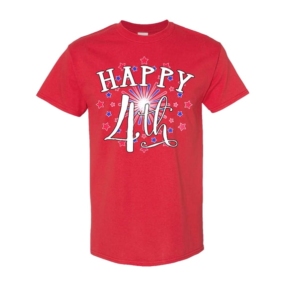 Inktastic Happy 4th Fourth of July Firework T-Shirt