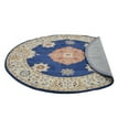 thumbnail image 3 of Rugsotic Carpets Hand Tufted Wool Eco-Friendly Area Rugs - 6'x6', Round, Blue Beige, Modern Contemporary Design, High Pile Handmade Anti Skid Rugs for Living Room, Bed Room (K00644), 3 of 6
