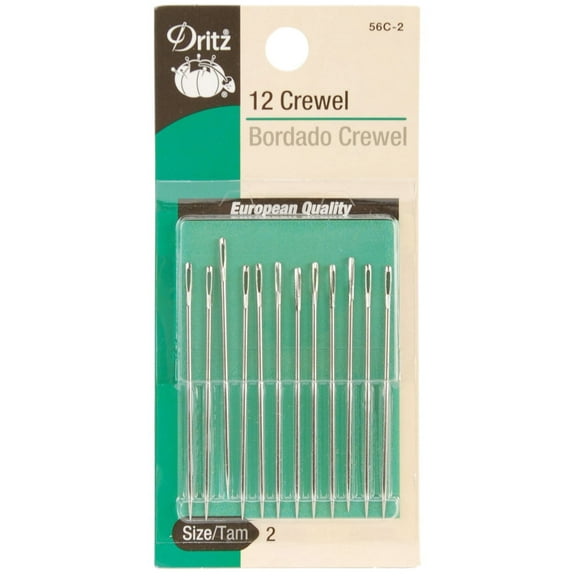 Dritz Crewel Hand Needles 12/Pkg-Size 2