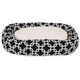 thumbnail image 2 of Majestic Pet Sherpa Links Bagel Pet Bed for Dogs, Calming Dog Bed Washable, Small, Black, 2 of 5